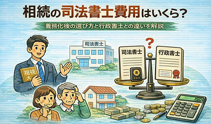 相続の司法書士費用はいくら?義務化後の選び方と行政書士との違いを解説