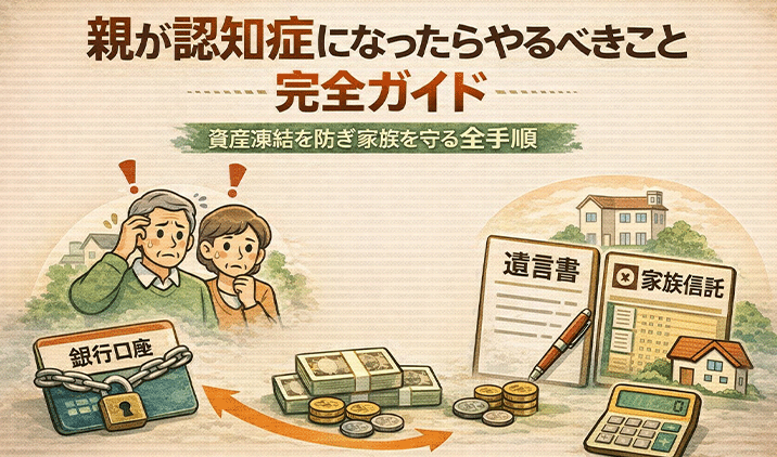 親が認知症になったらやるべきこととは?相続対策や手続きを解説