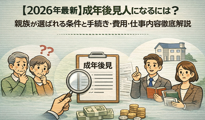 【2026年最新】成年後見人になるには?親族が選ばれる条件と手続き・費用・仕事内容を徹底解説